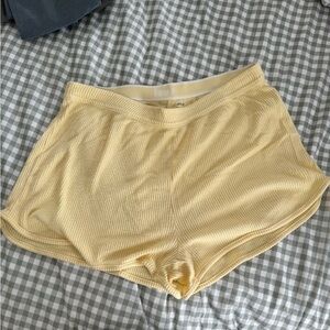 aerie off duty cozy knit ribbed boxer